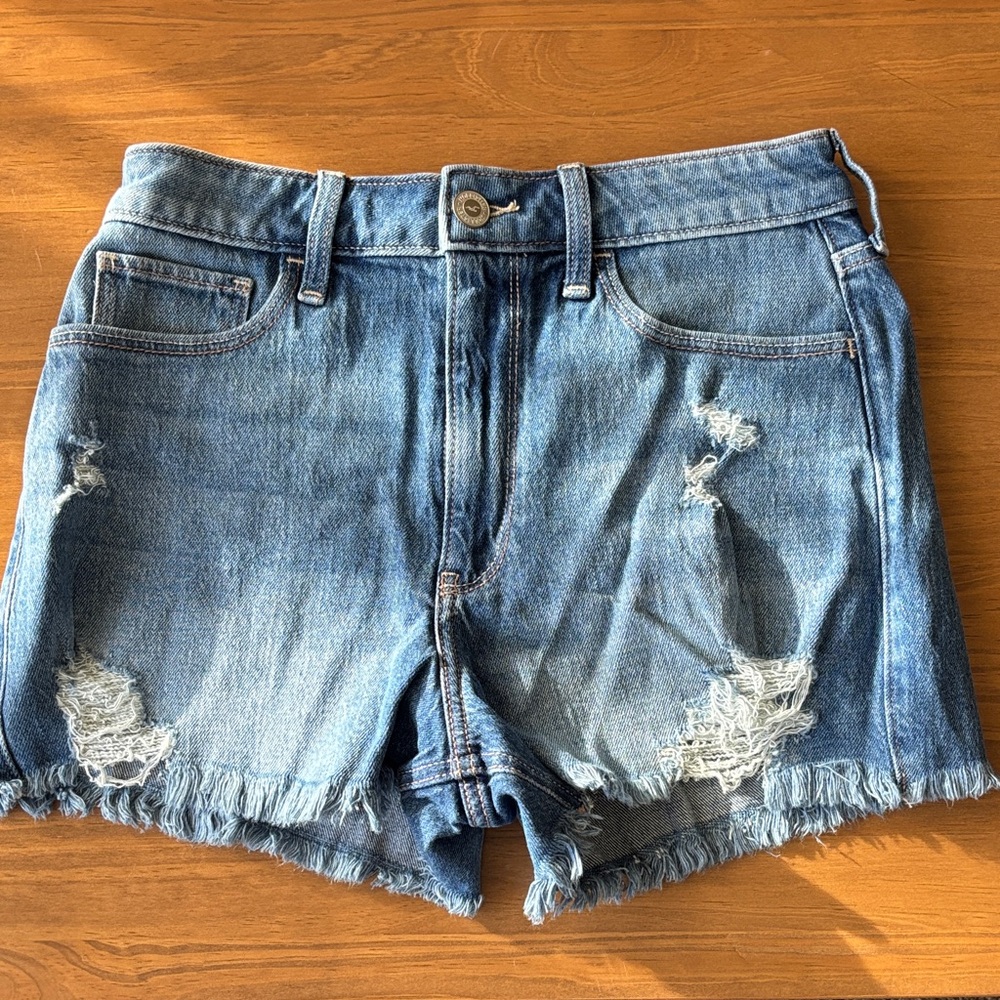 Denim Distressed Women Shorts